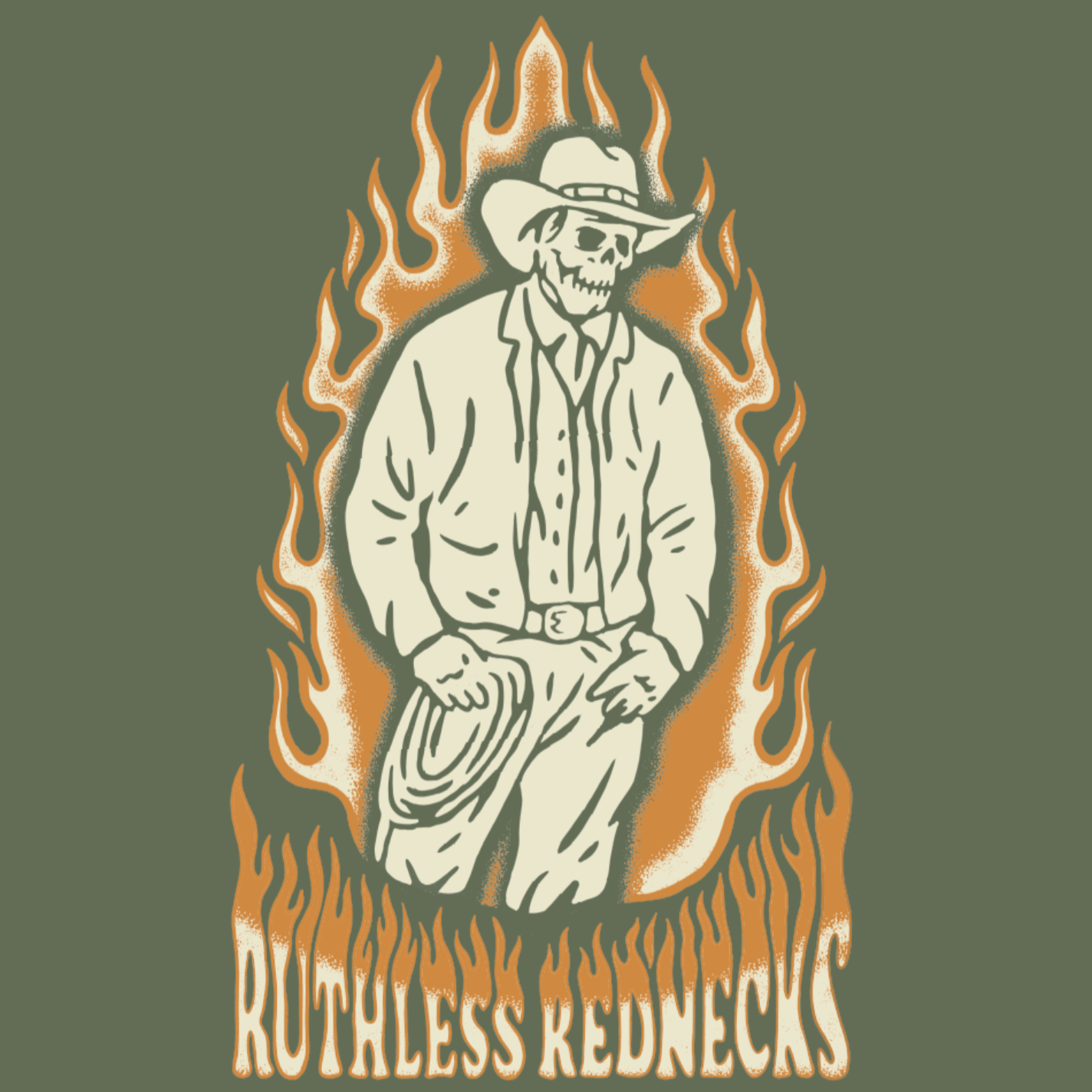 RR Fireball Short Sleeve Shirt Army Green