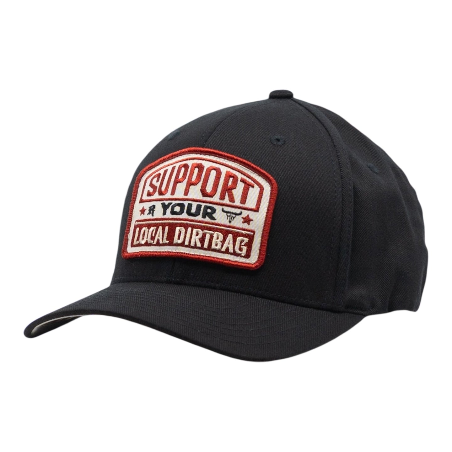 Support Your Local Dirtbag Flexfit Black Hat