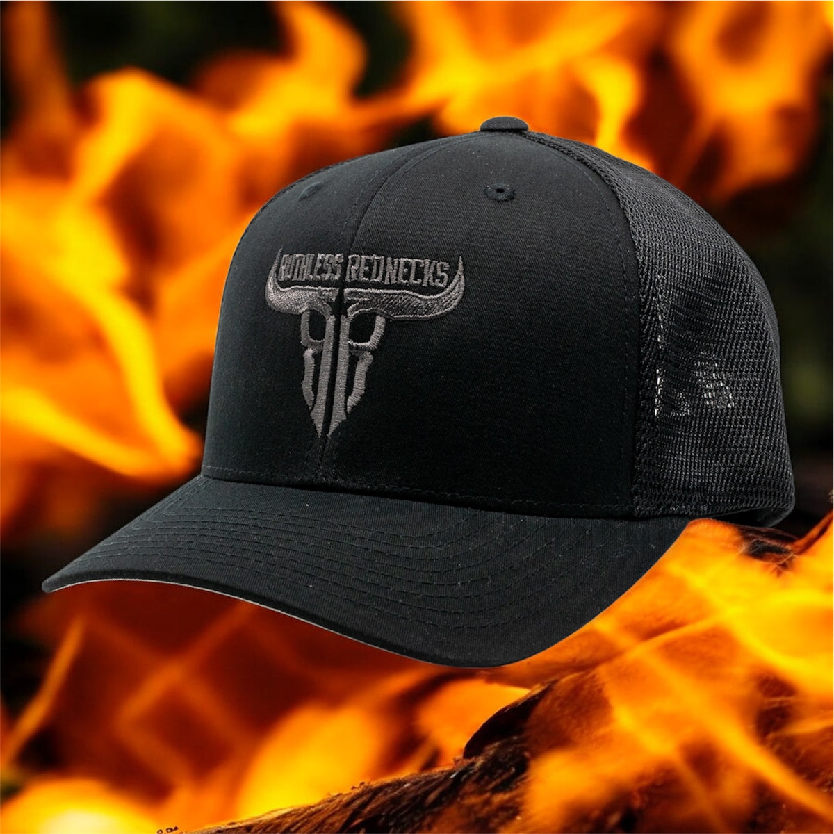 Raw Talent Curved Brim Black Hat