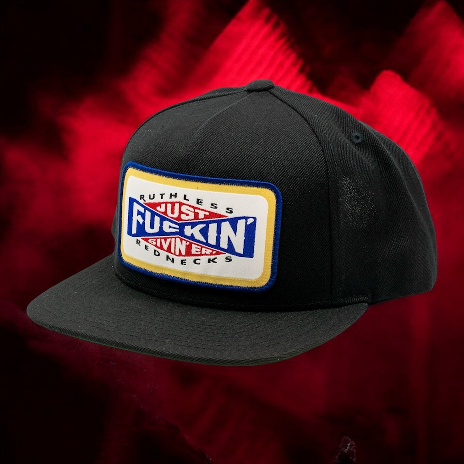 24-7 Flatbrim Black Hat