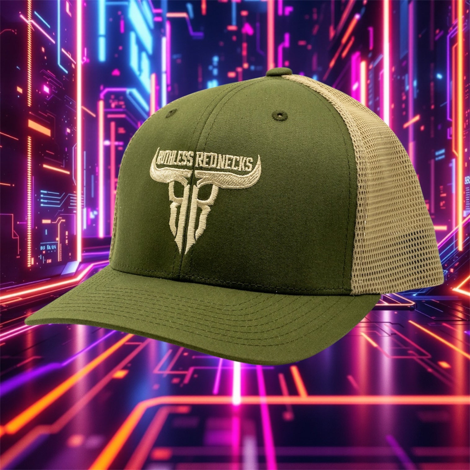 Raw Talent Curved Brim Moss Hat