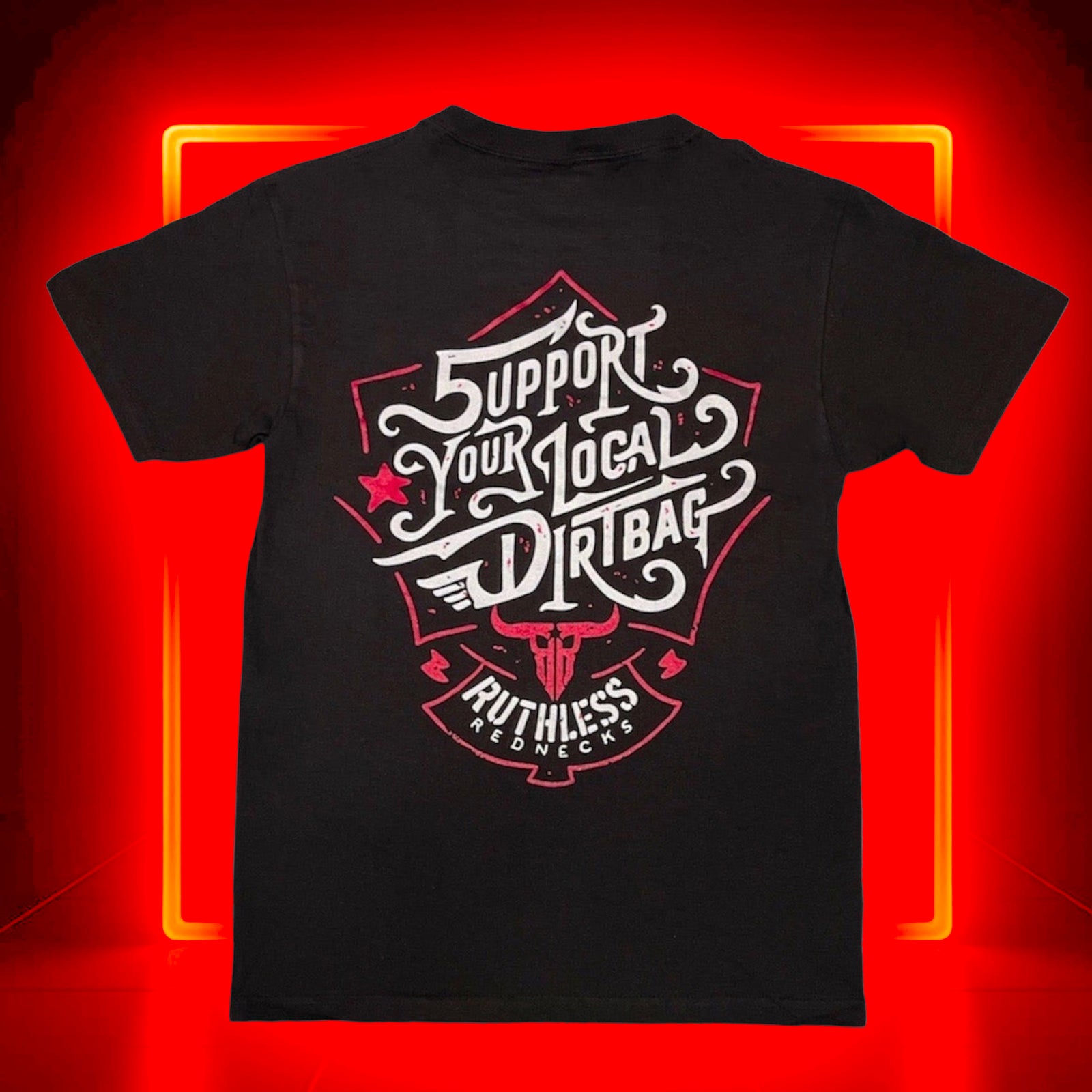 Support Your Local Dirtbag Short Sleeve Shirt Black