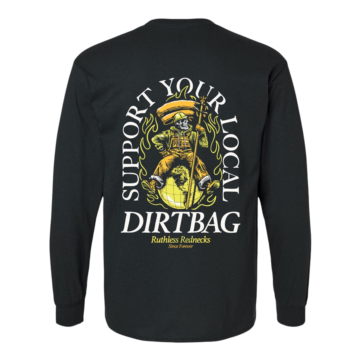Dirtbag World Tour Long Sleeve Shirt Black