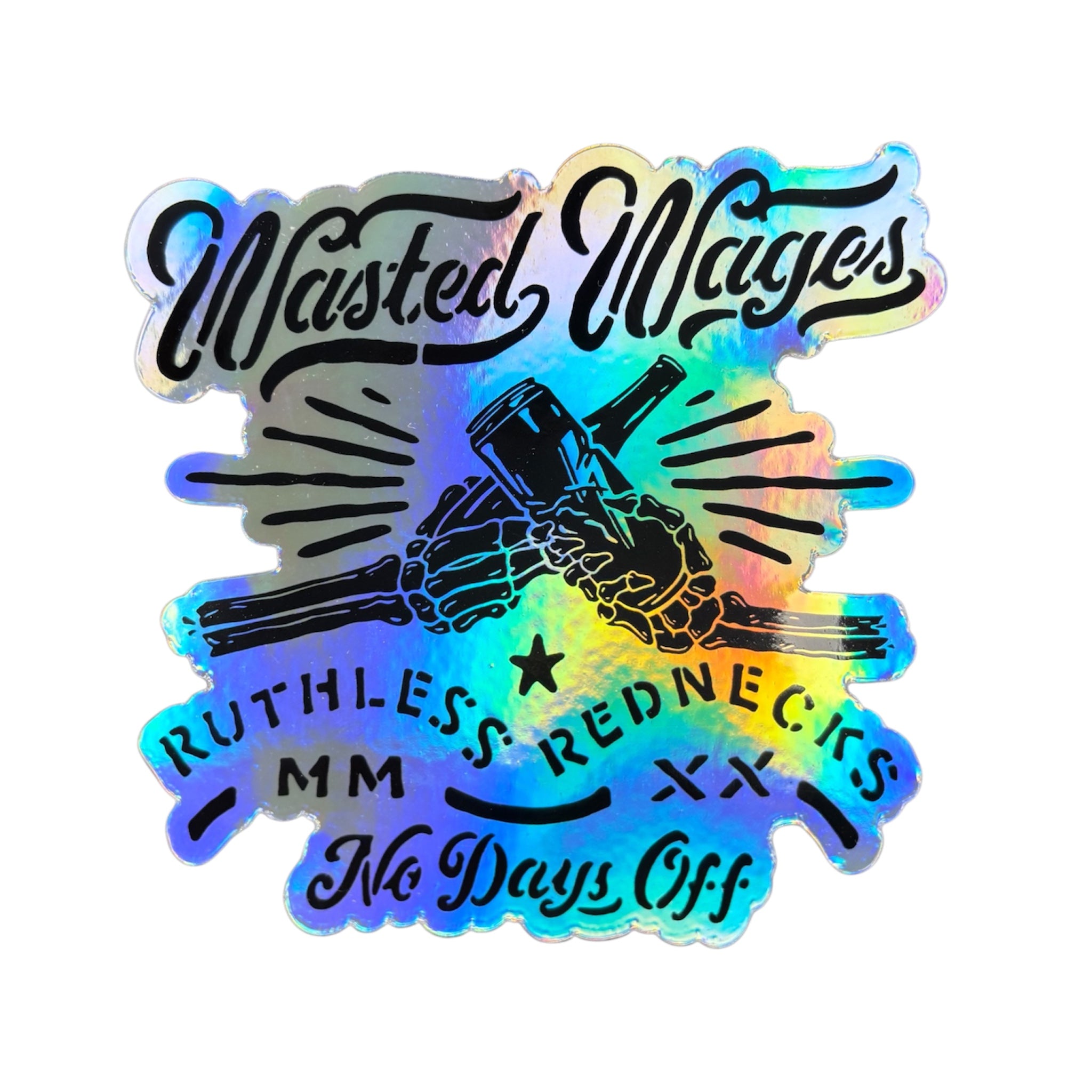 Good Times Holographic Sticker XL