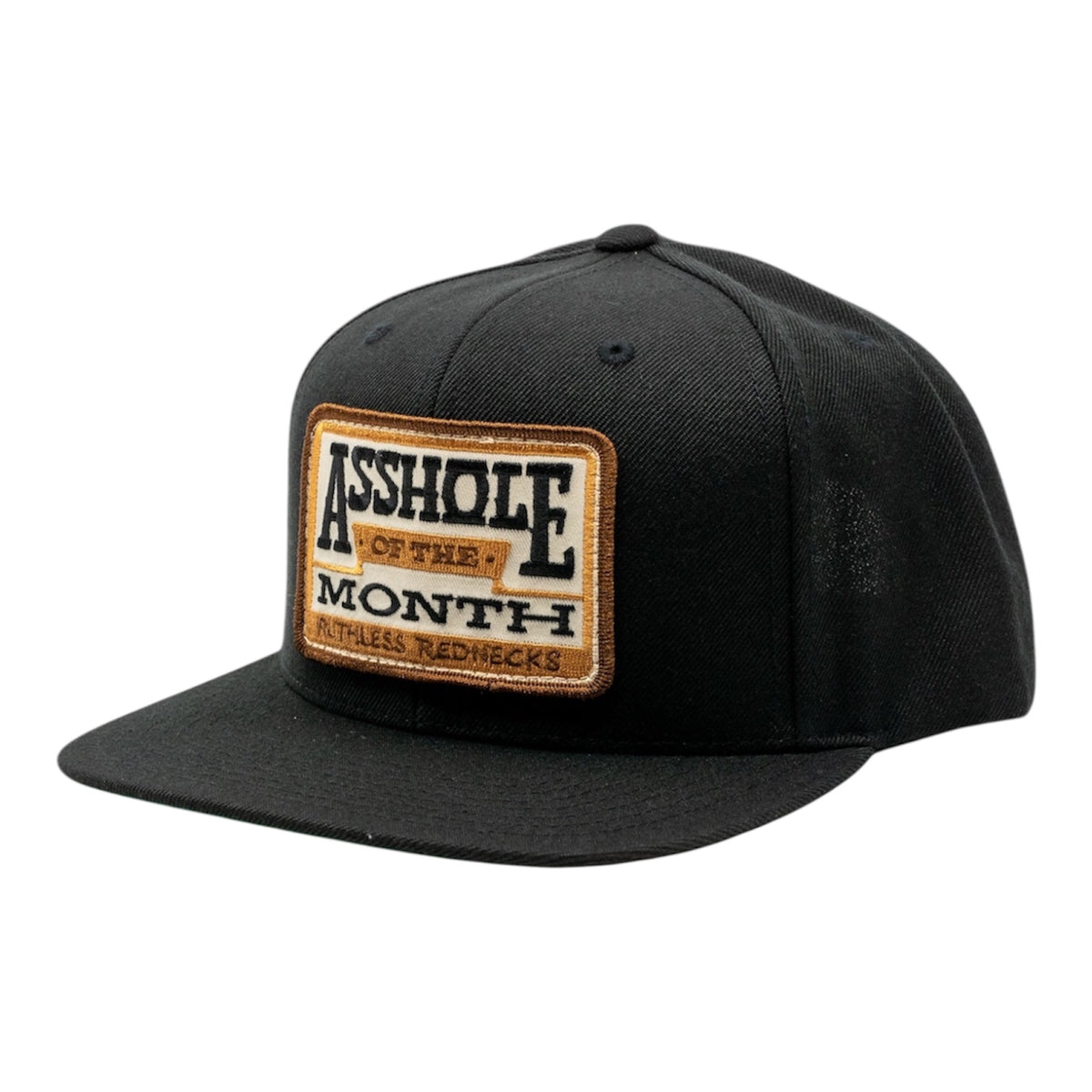 Asshole Of The Month Flatbrim Black Hat
