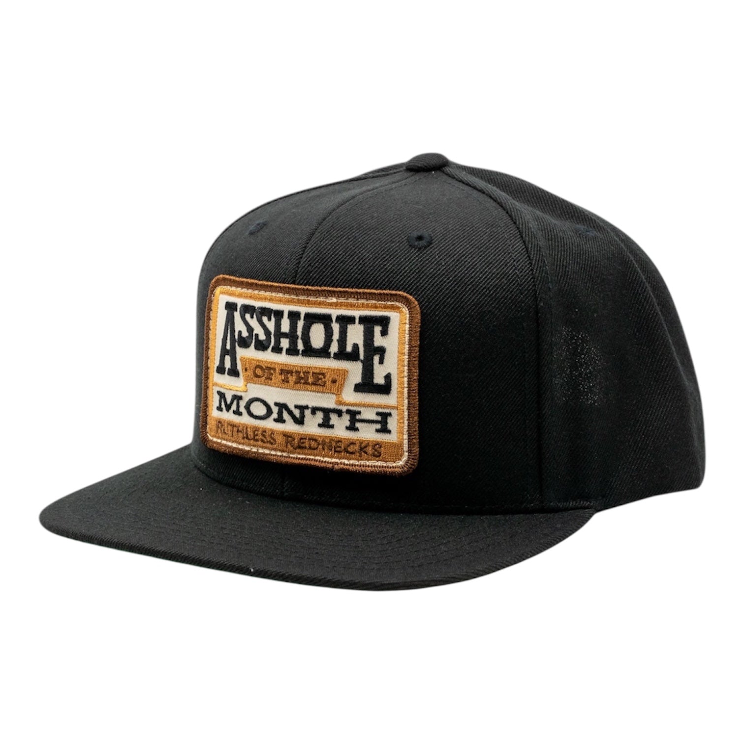 Asshole Of The Month Flatbrim Black Hat