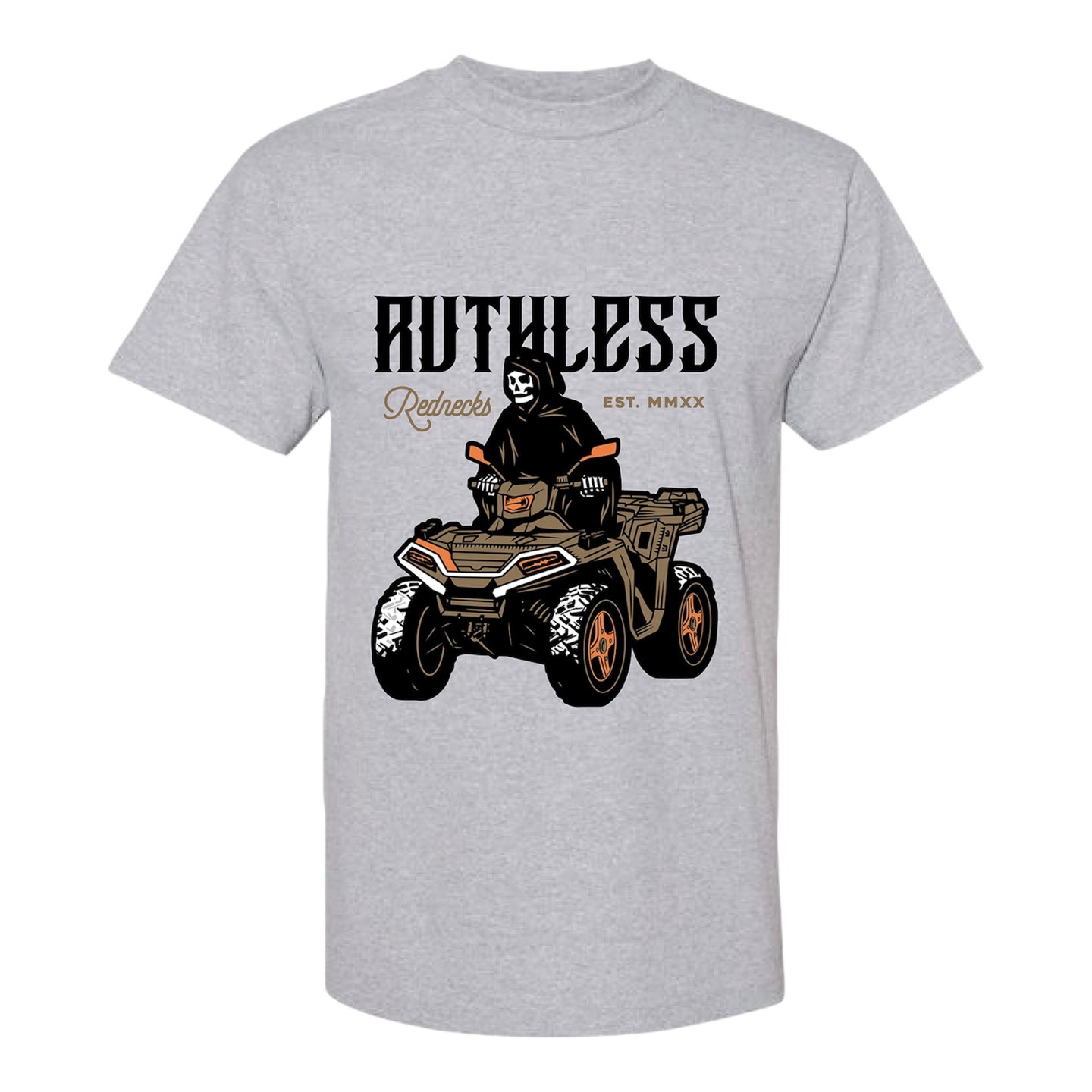 Grim Ripper Short Sleeve Shirt Ash Grey