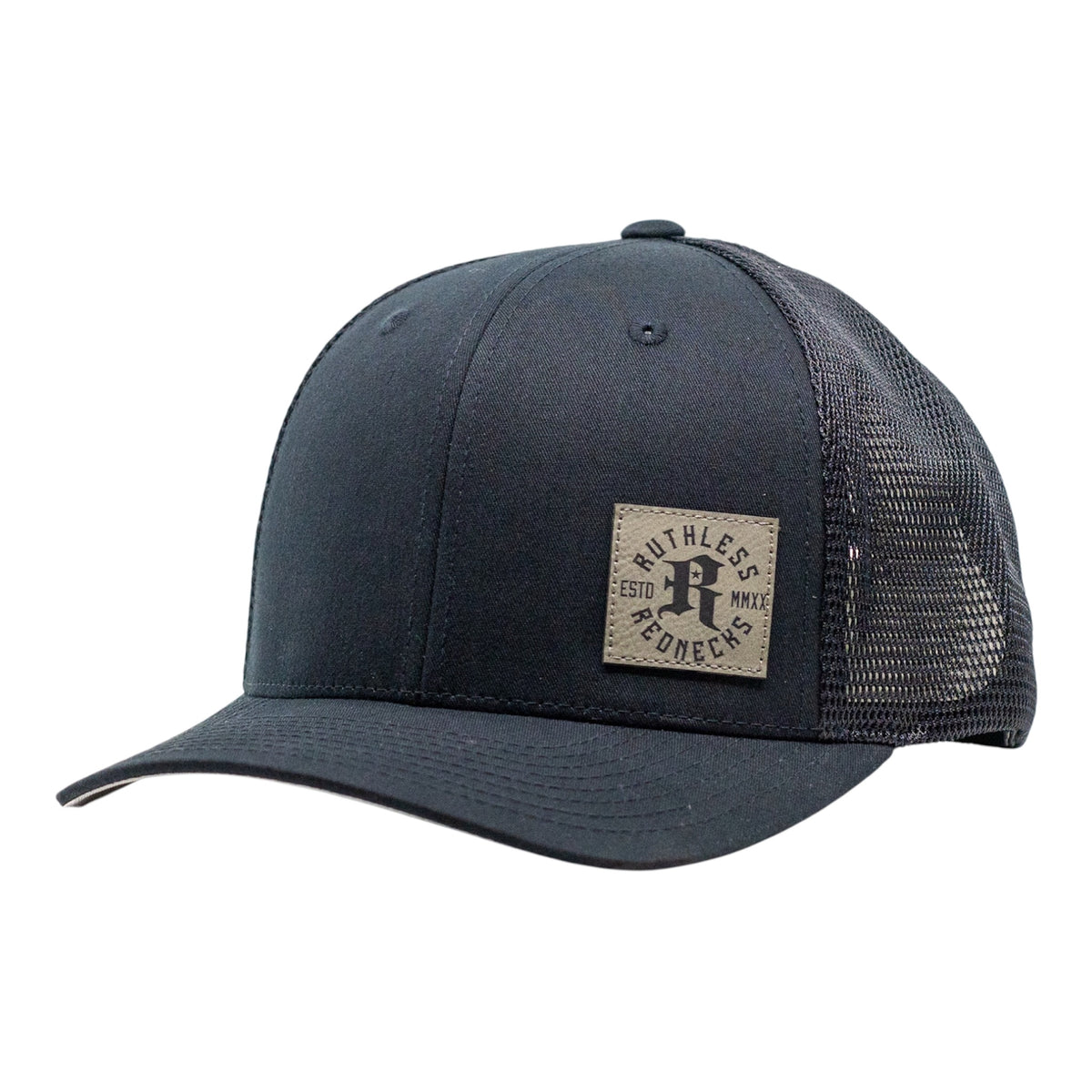 Icon Patch Curved Brim Black Hat