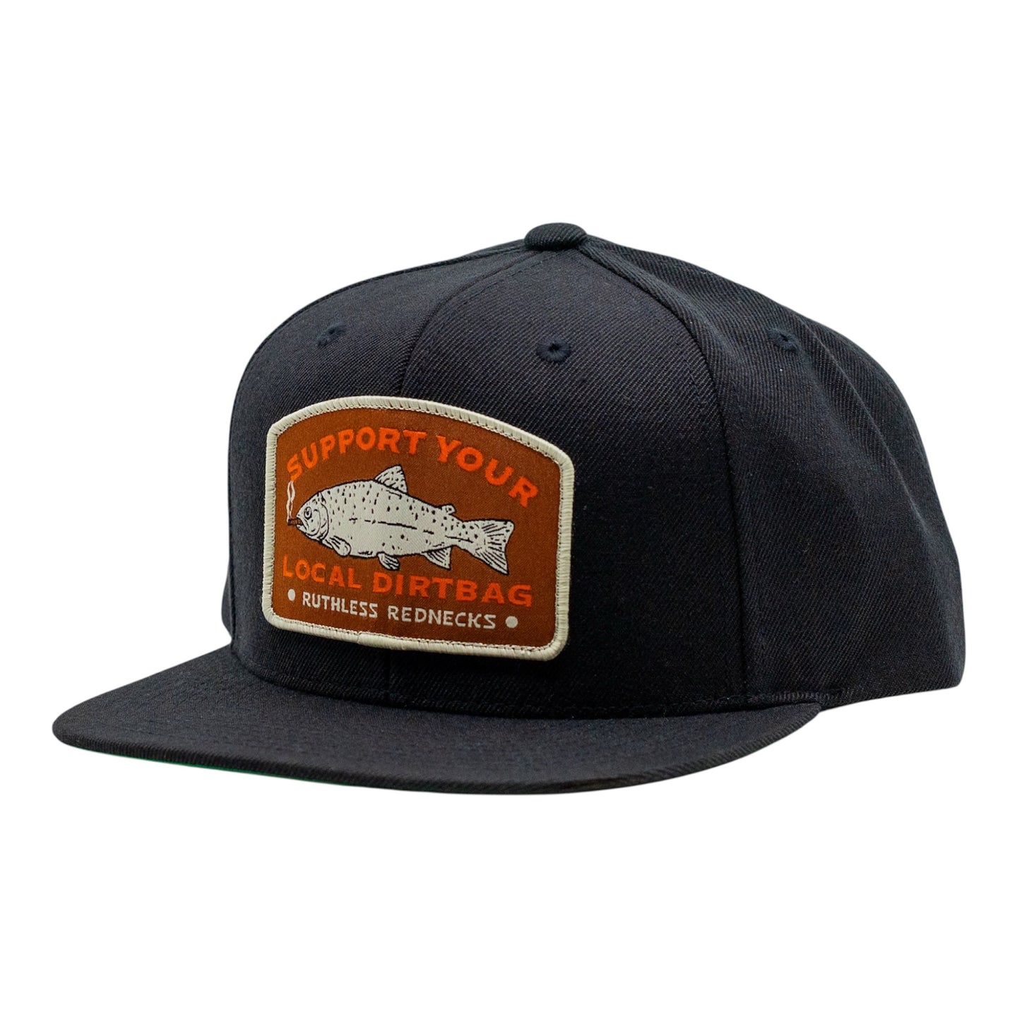Smoked Flatbrim Black Hat