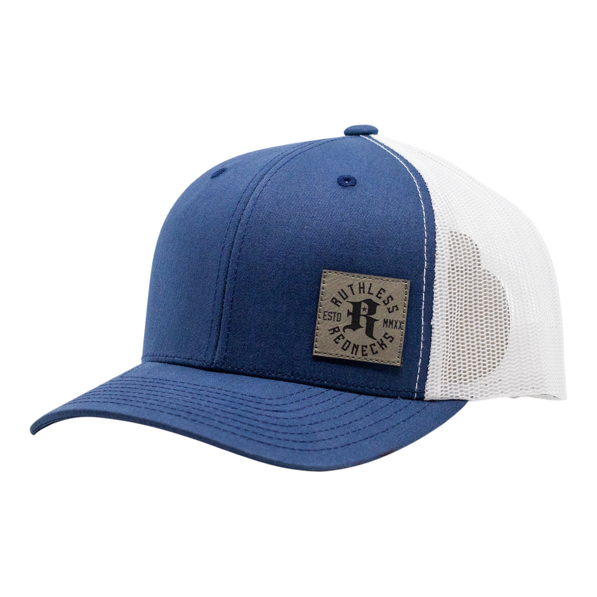 Icon Patch Curved Brim Navy-White Hat