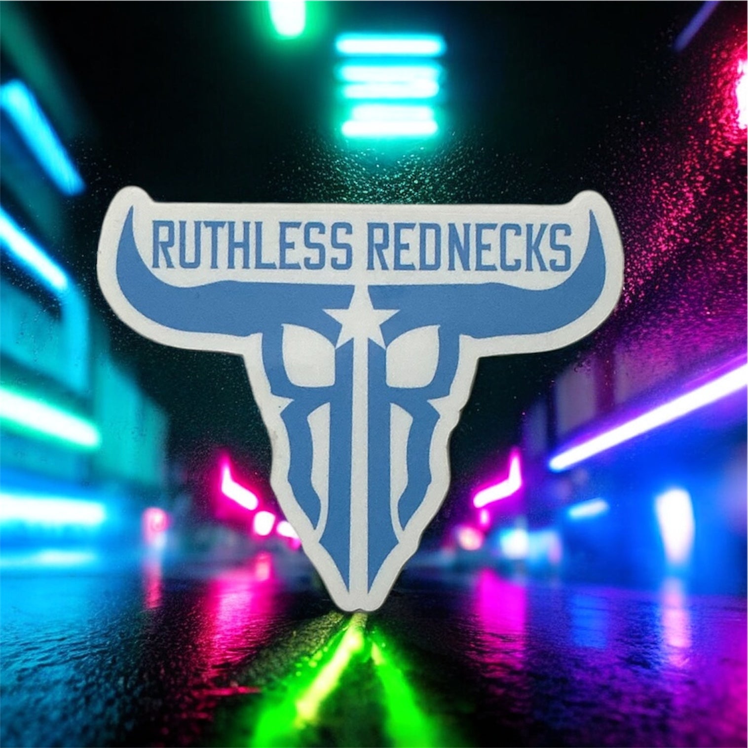 RAW TALENT BLUE STICKER