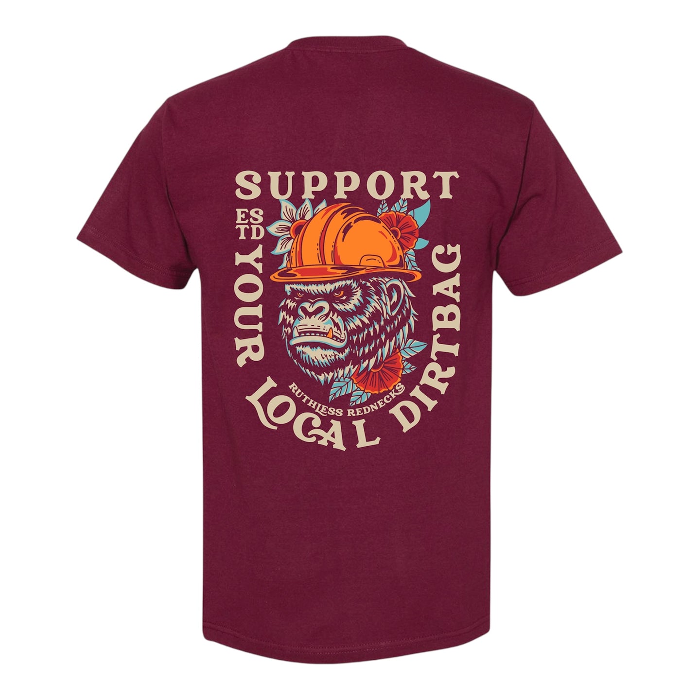 Ape Shift Short Sleeve Shirt Burgundy