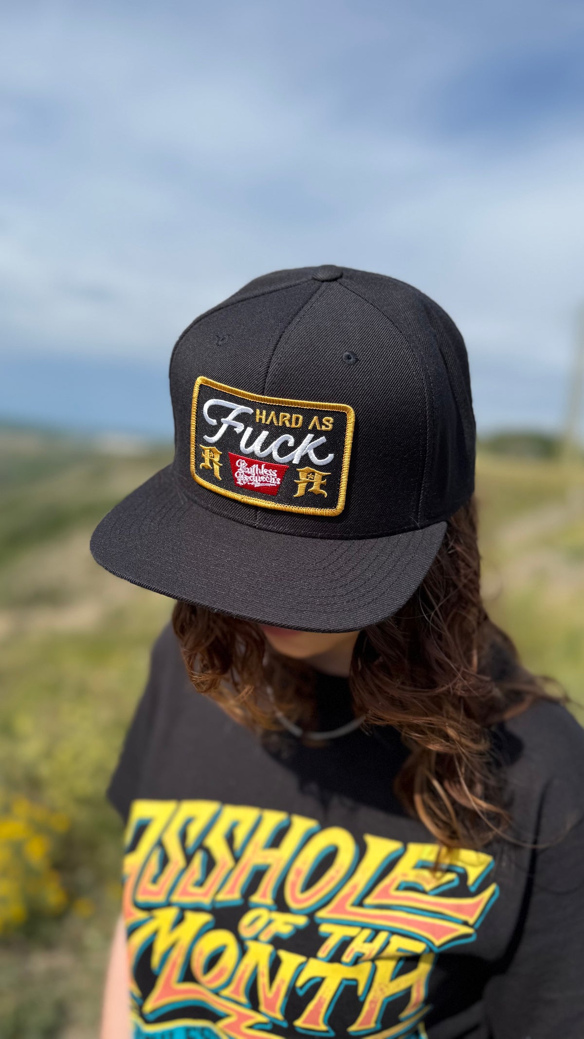 Black Label Flatbrim Black Hat