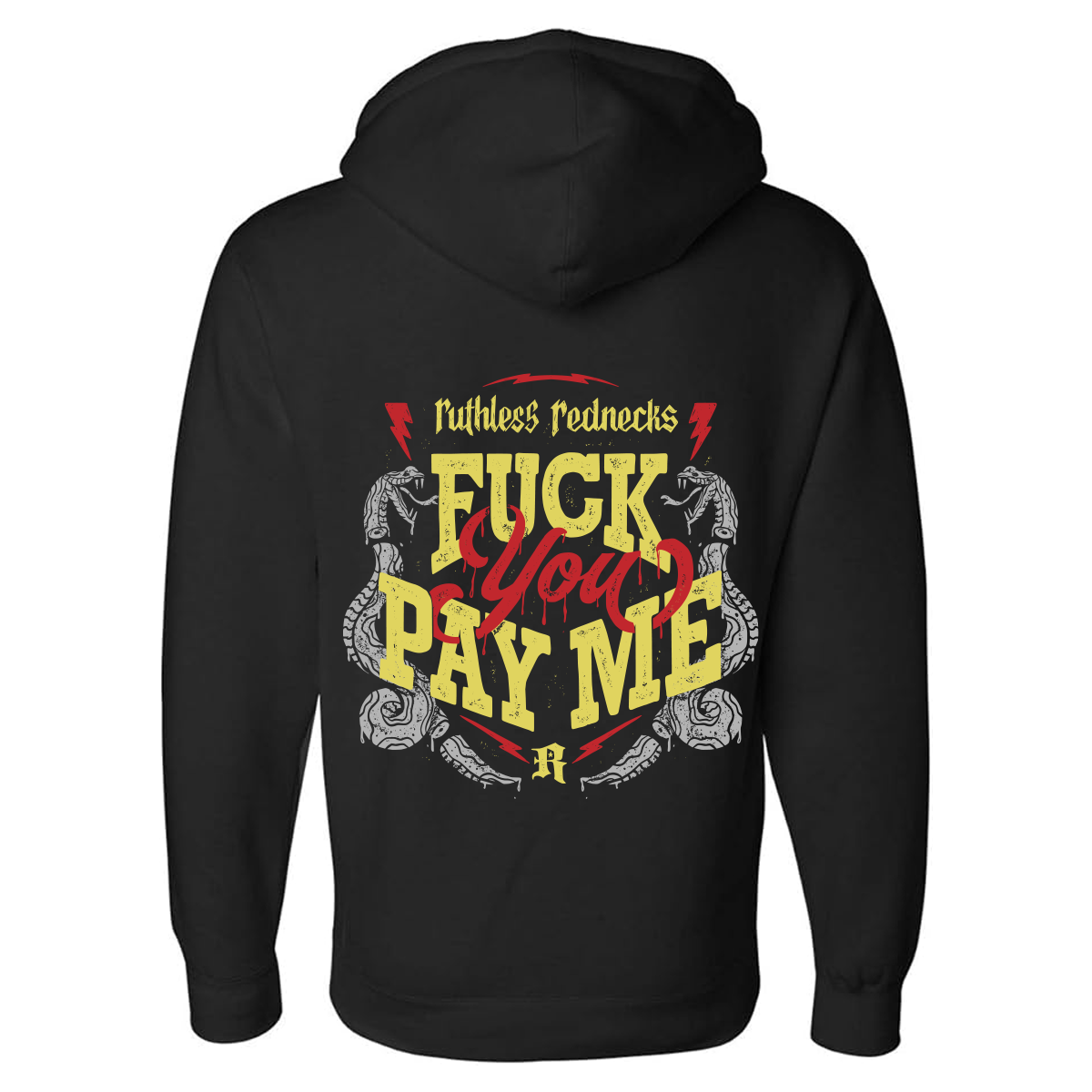 Pay Your Dues - Supercharged 12oz Hoodie Black