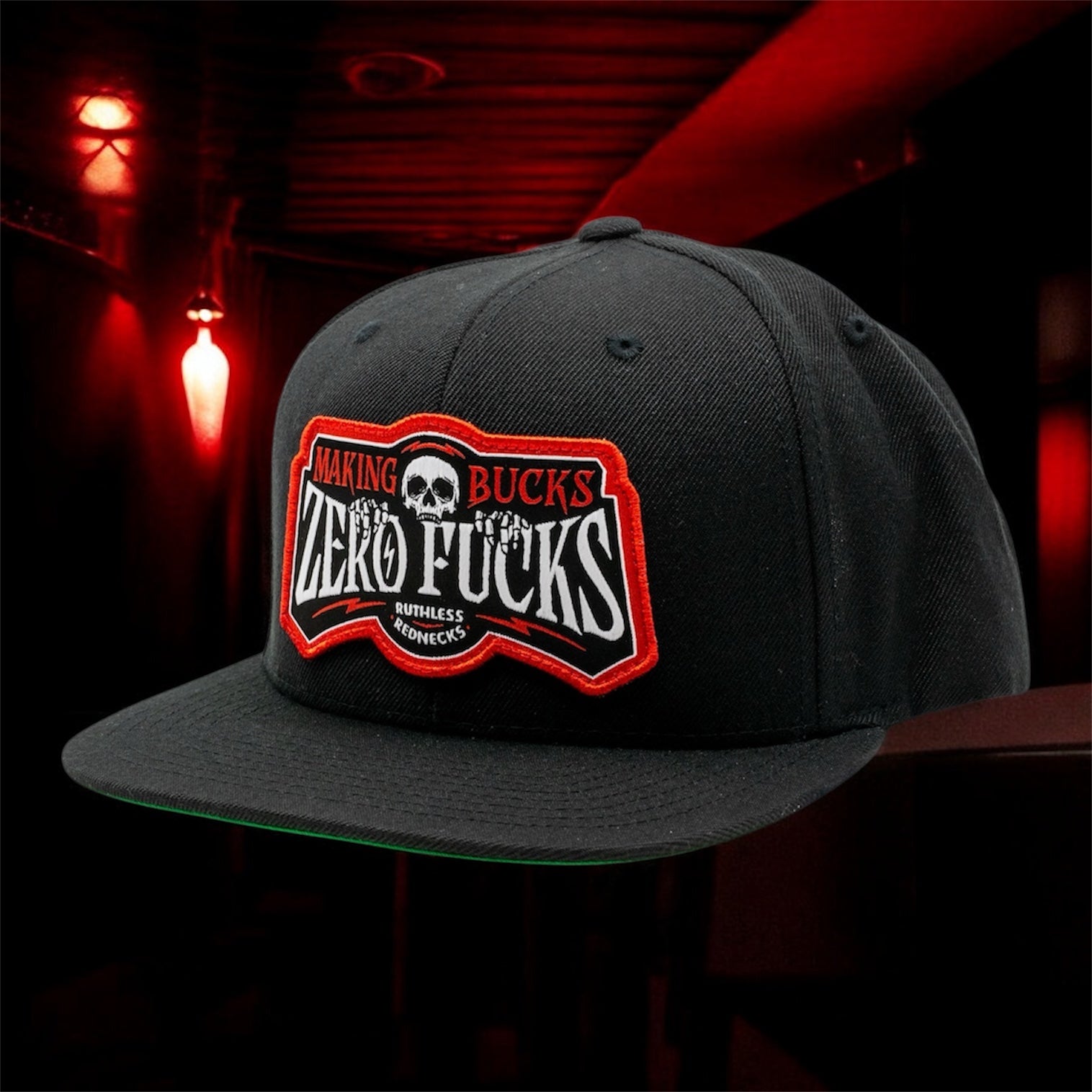 MBZF Creeper Flatbrim Black Hat