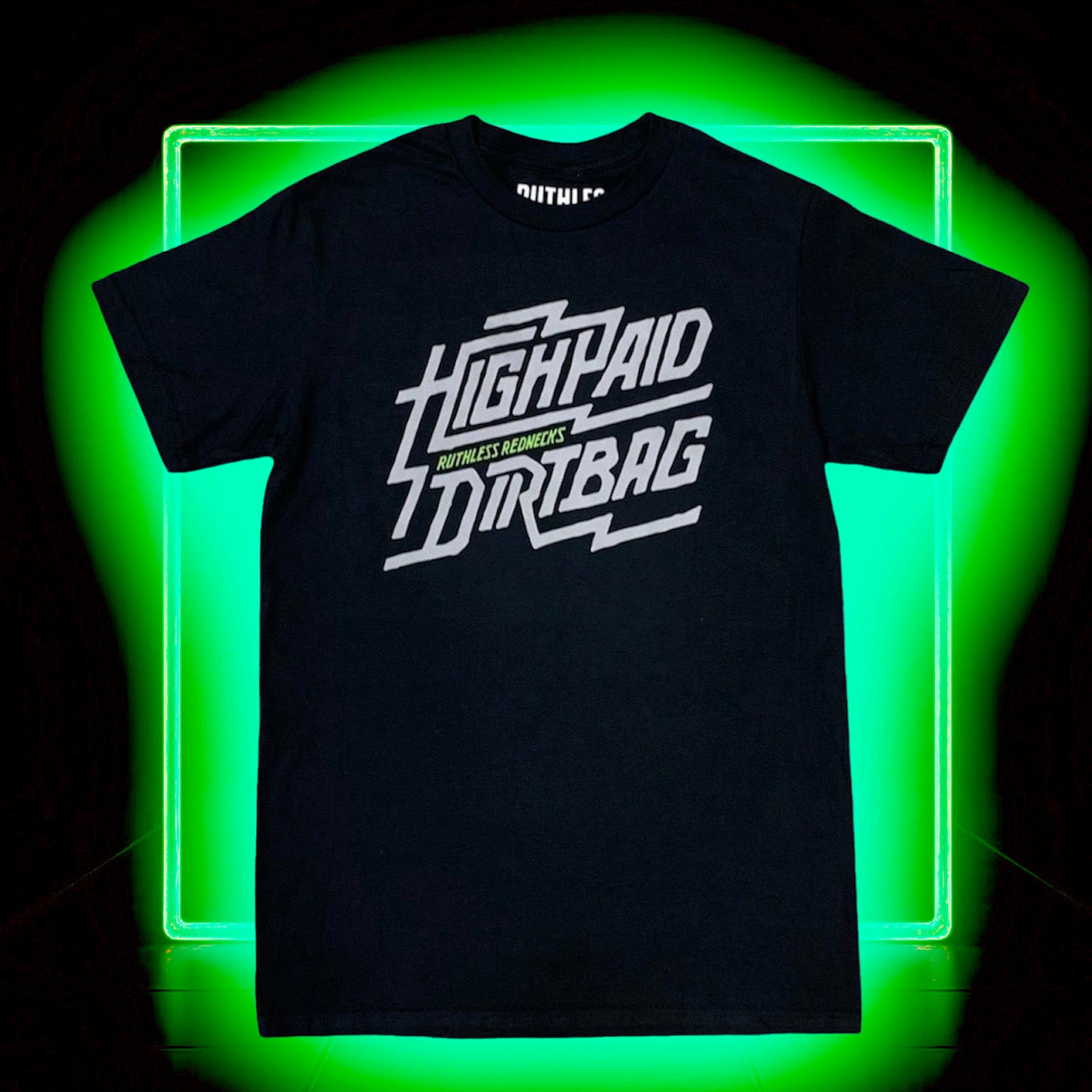 High Paid Dirtbag Short Sleeve Shirt Black