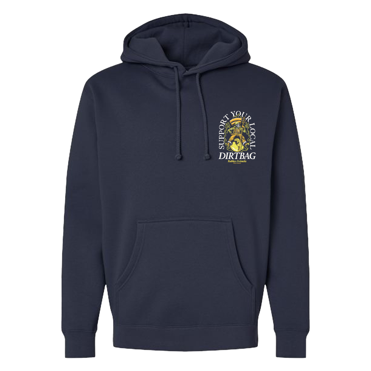 Dirtbag World Tour - Supercharged 12oz Hoodie Navy