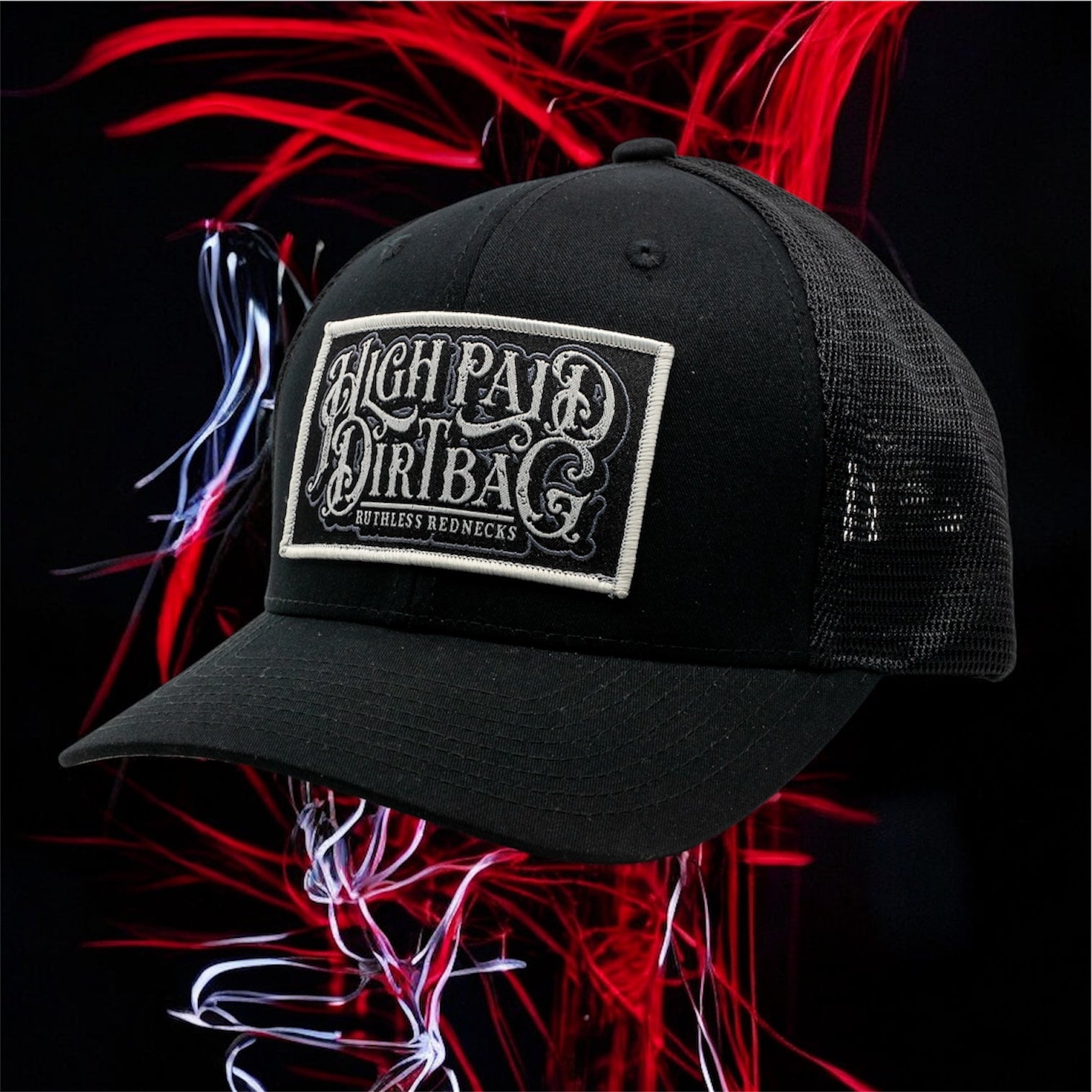 Gunsmoke Curved Brim Black Hat
