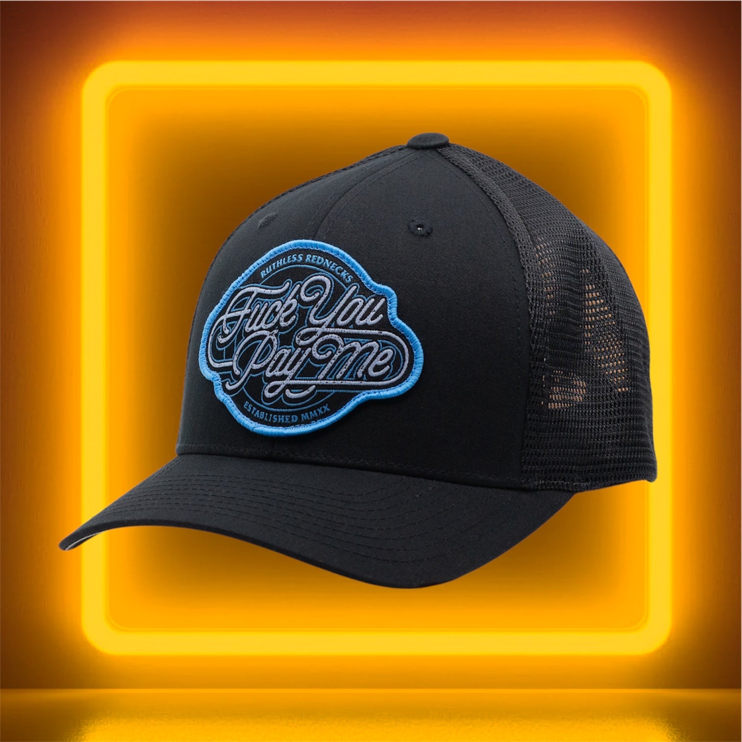 Paid in Full Curved Brim Black Hat