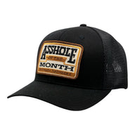 Asshole Of The Month Curved Brim Black Hat