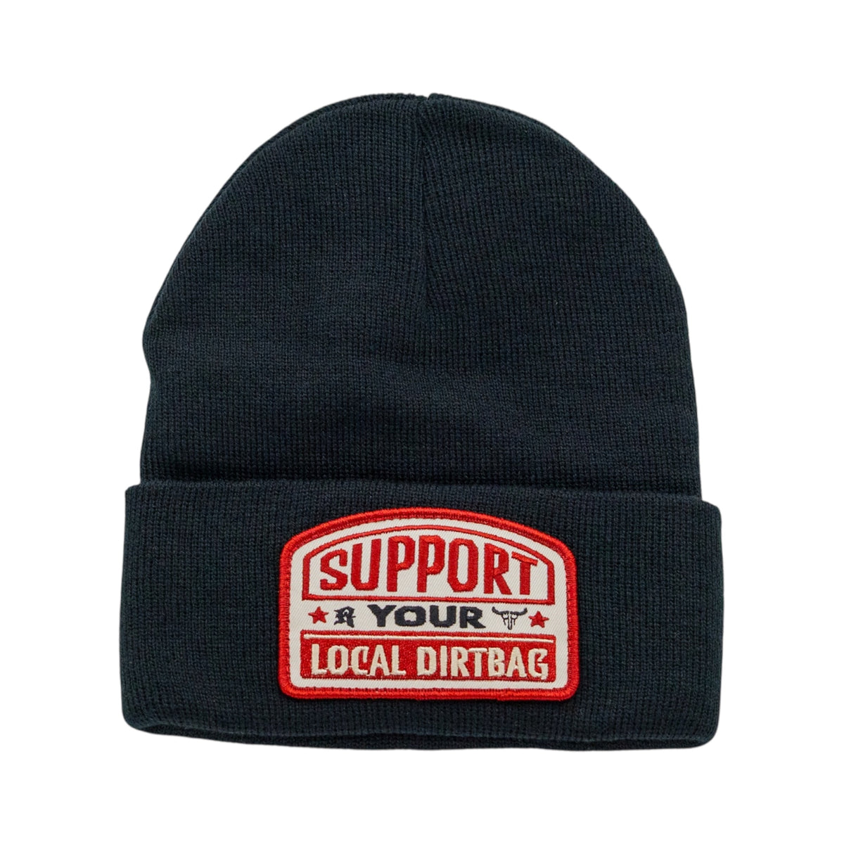 Support Your Local Dirtbag Beanie Black