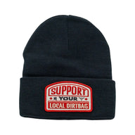 Support Your Local Dirtbag Beanie Black