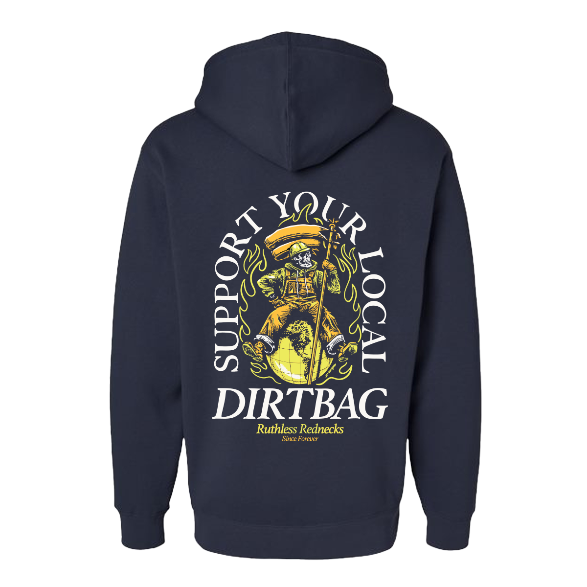 Dirtbag World Tour - Supercharged 12oz Hoodie Navy