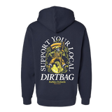Dirtbag World Tour - Supercharged 12oz Hoodie Navy