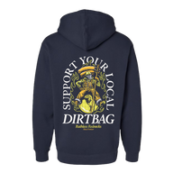 Dirtbag World Tour - Supercharged 12oz Hoodie Navy