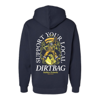 Dirtbag World Tour - Supercharged 12oz Hoodie Navy