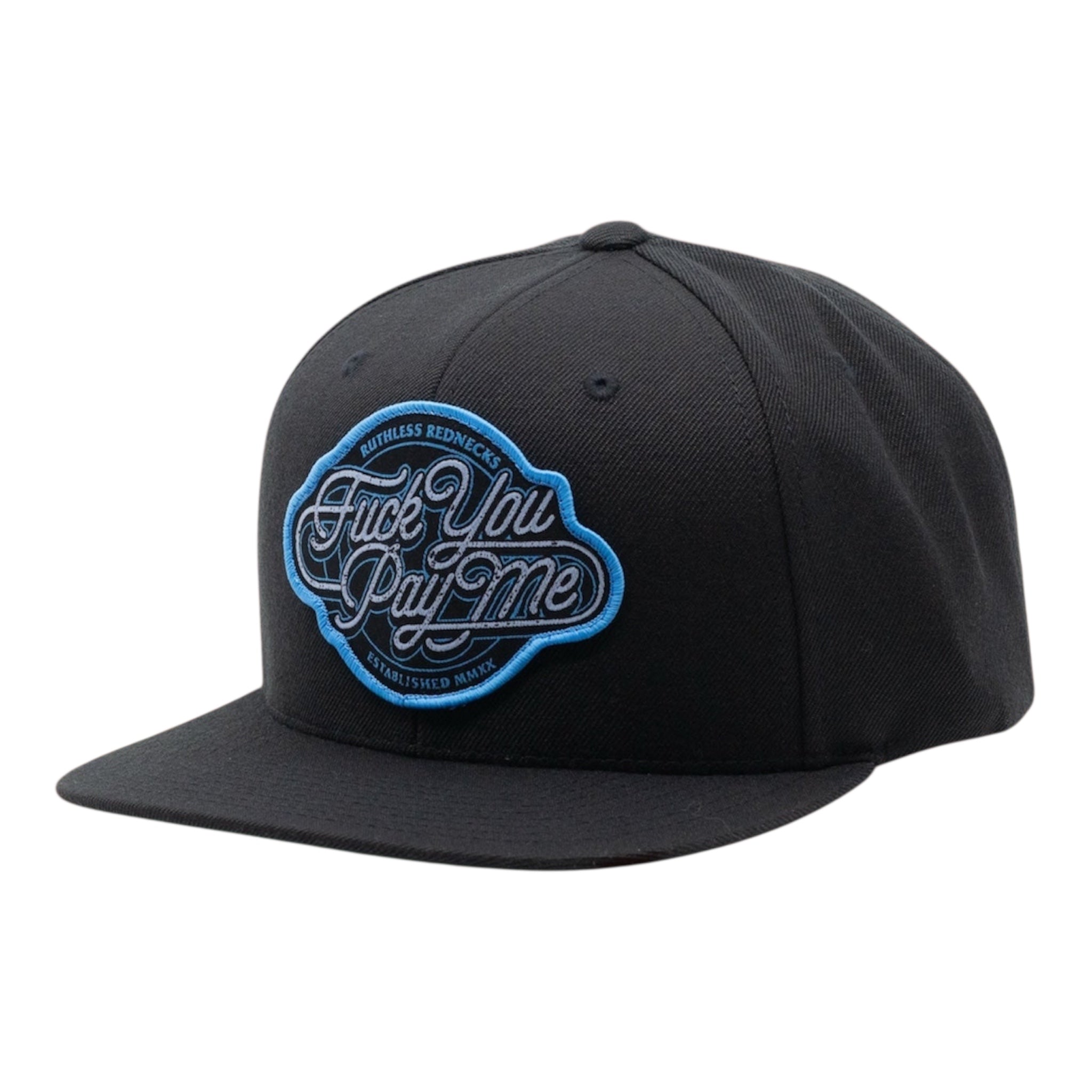 Paid In Full Flatbrim Black Patch Hat