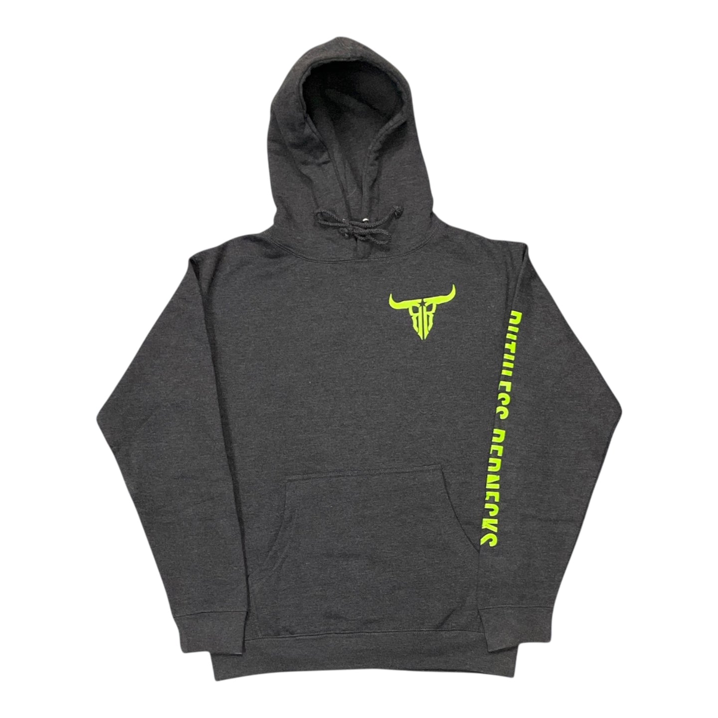 Icon - Heavyweight 10oz Hoodie Charcoal-Lime