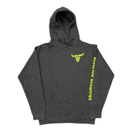 Icon - Heavyweight 10oz Hoodie Charcoal-Lime