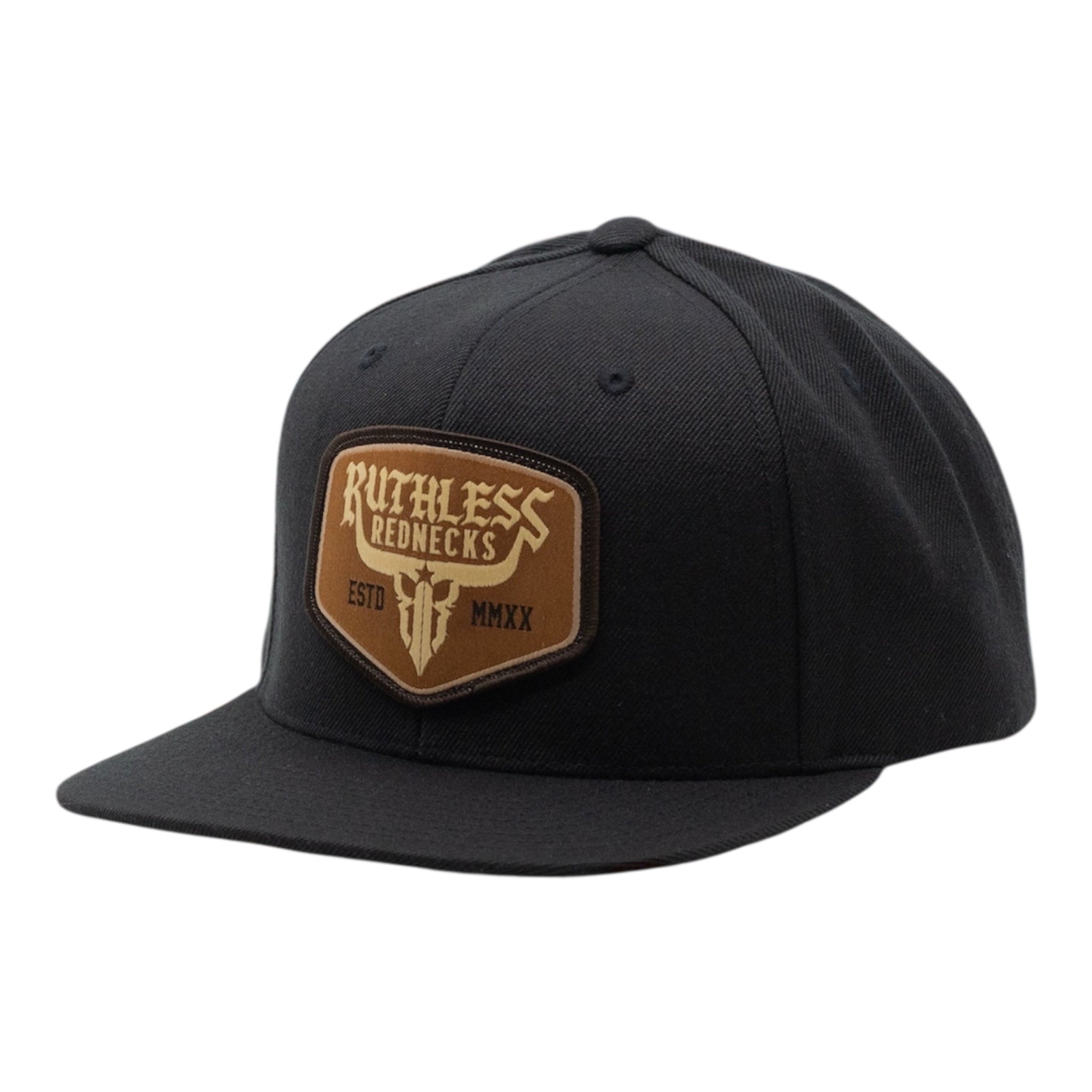 Raw Talent Flatbrim Black-Khaki Patch Hat