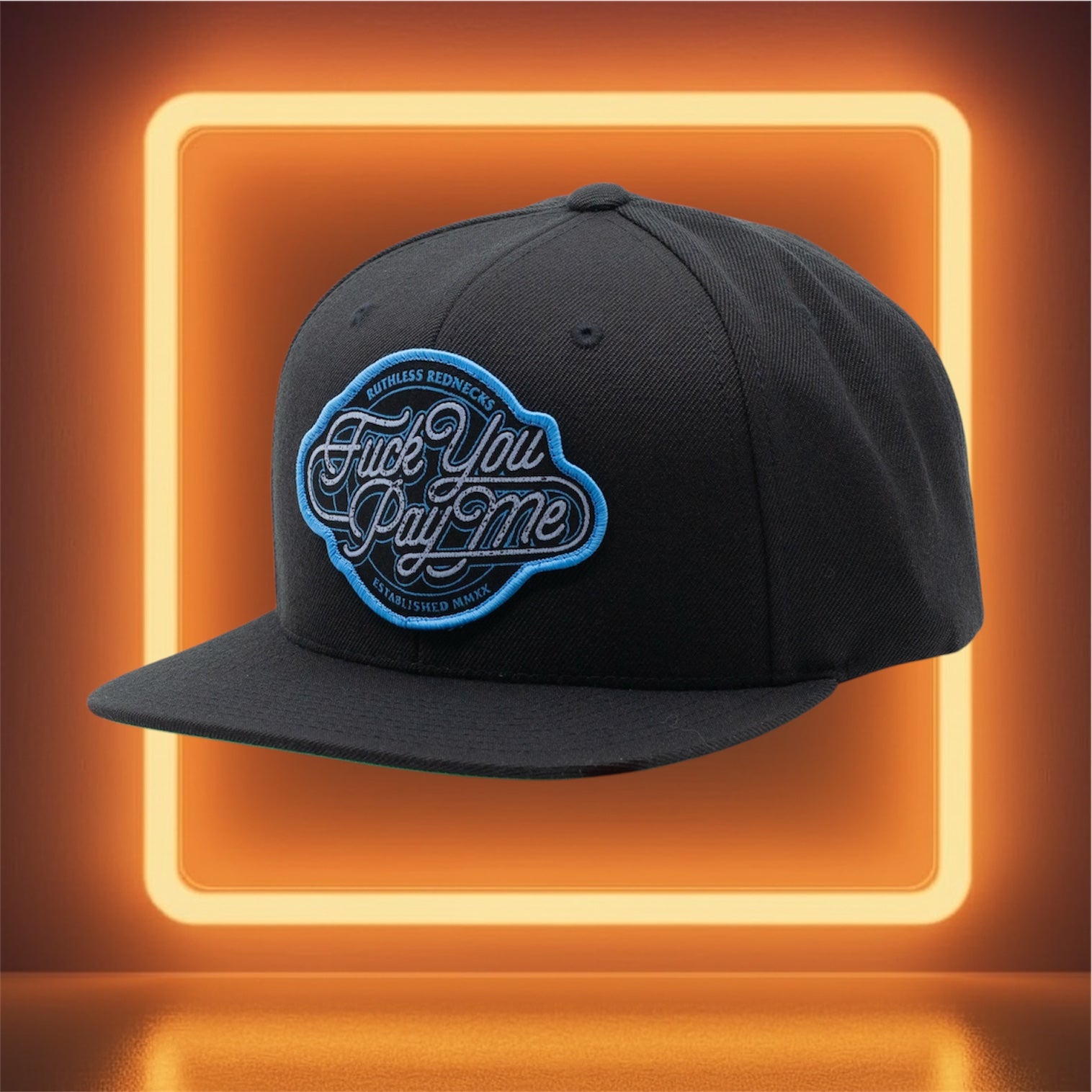 Paid In Full Flatbrim Black Patch Hat