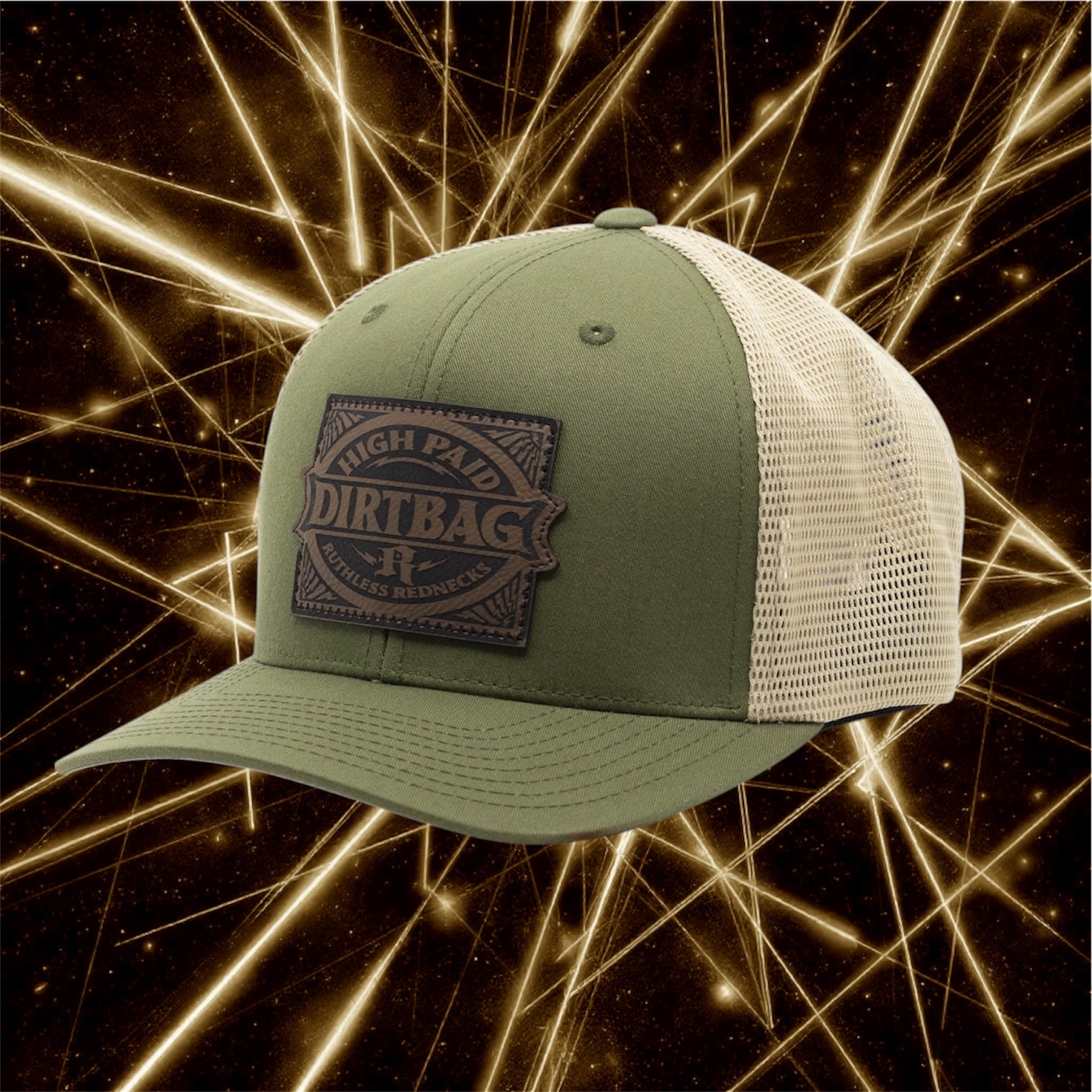Throw Down Curved Brim Olive-Khaki Hat