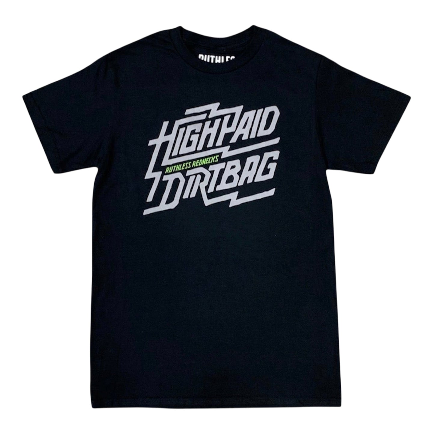 High Paid Dirtbag Short Sleeve Shirt Black