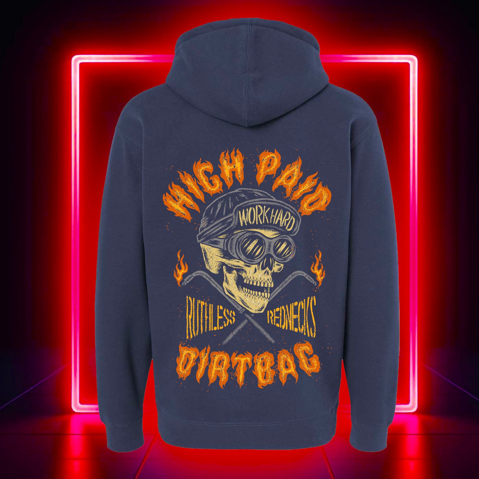 Fired Up - Supercharged 12oz Hoodie Navy