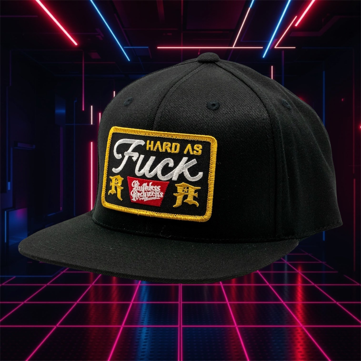 Black Label Flatbrim Black Hat