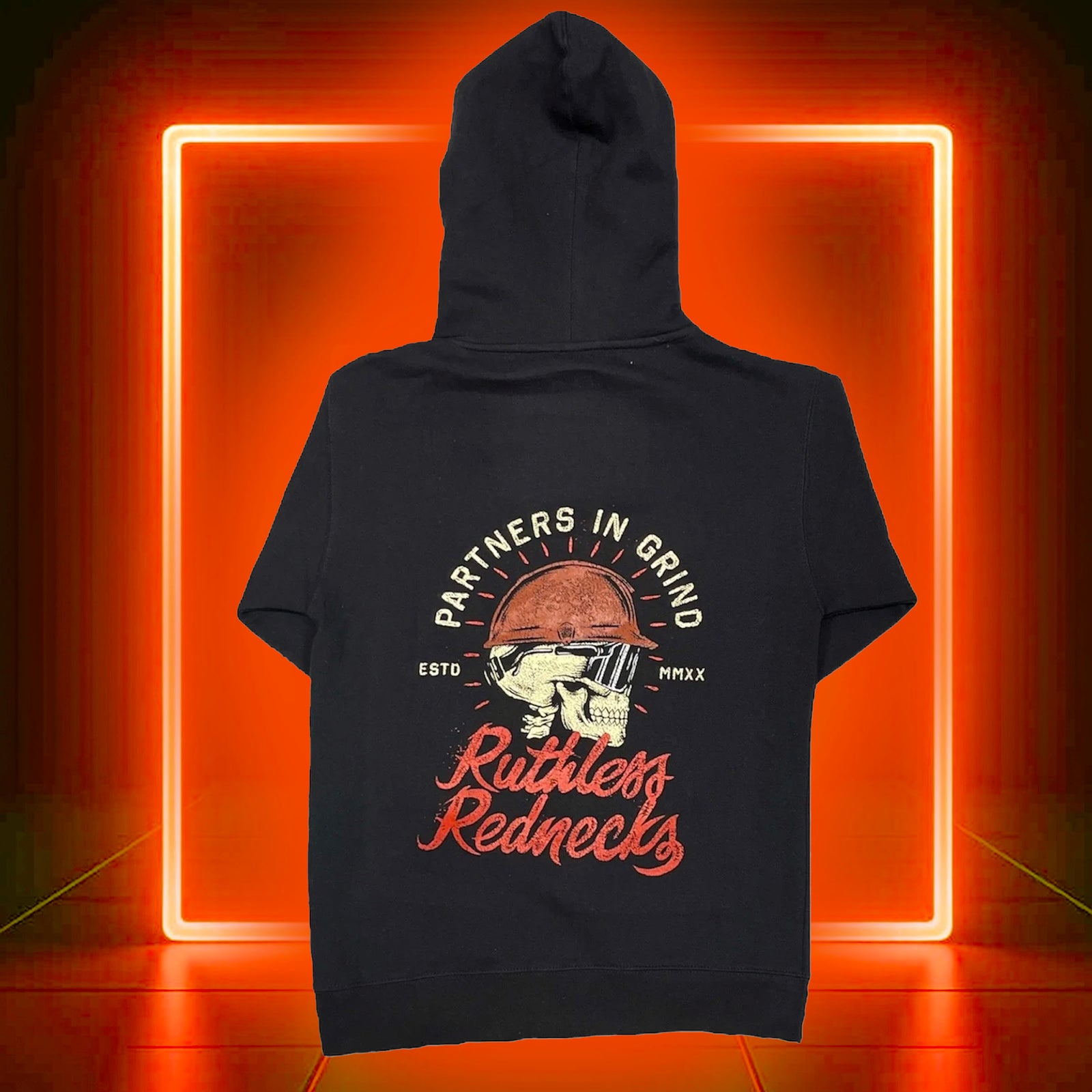 Skull Cap - Heavyweight 10oz Hoodie Black - SALE