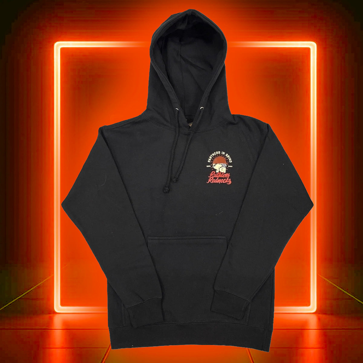 Skull Cap - Heavyweight 10oz Hoodie Black - SALE