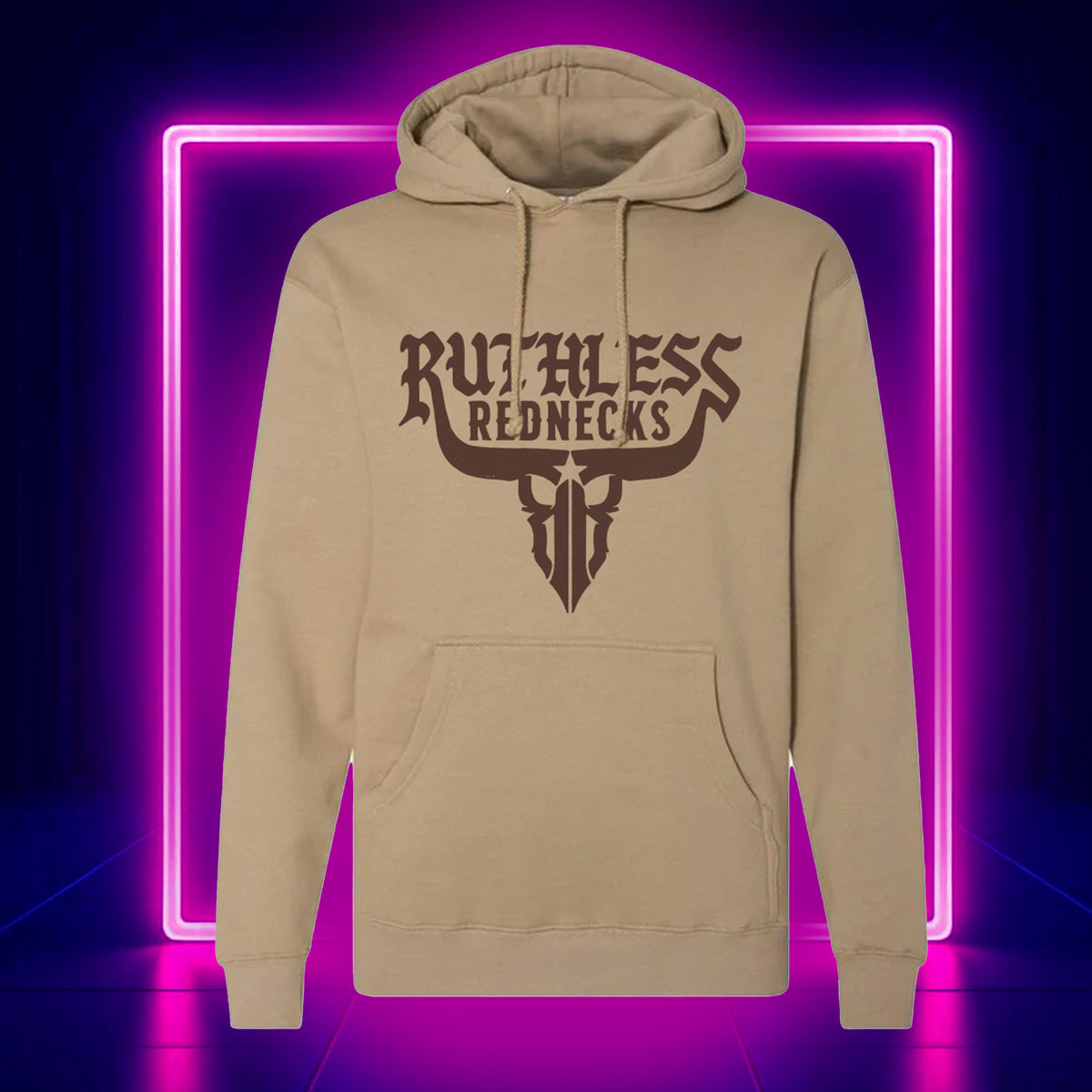 Raw Talent V2 - Supercharged 12oz Hoodie Sandstone