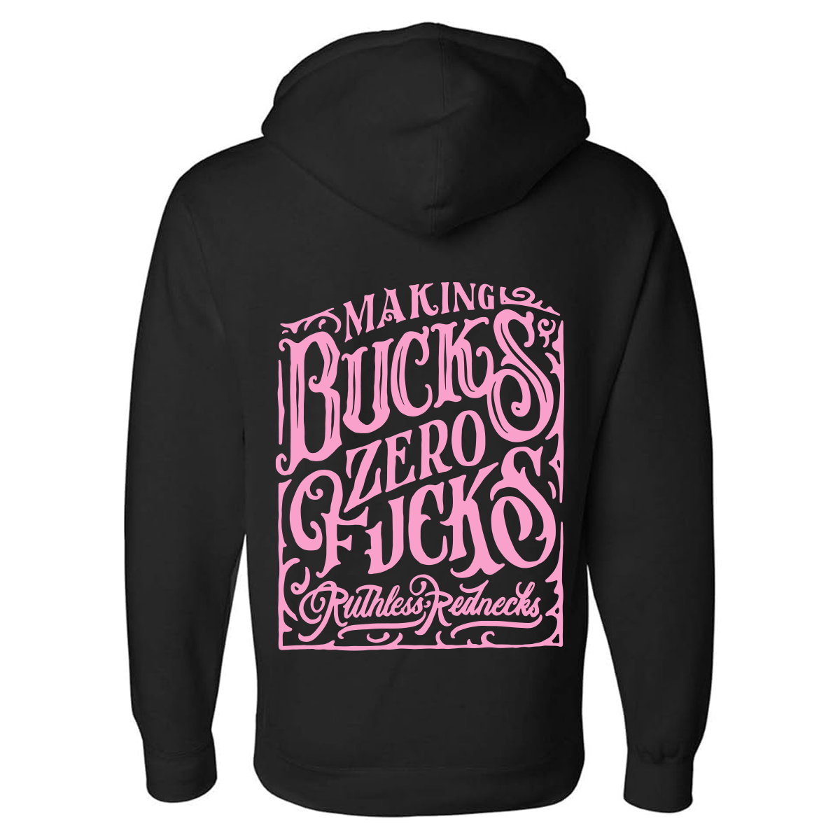 Whiskey - Supercharged 12oz Hoodie Black-Pink