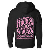 Whiskey - Supercharged 12oz Hoodie Black-Pink