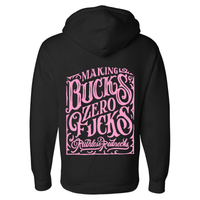 Whiskey - Supercharged 12oz Hoodie Black-Pink