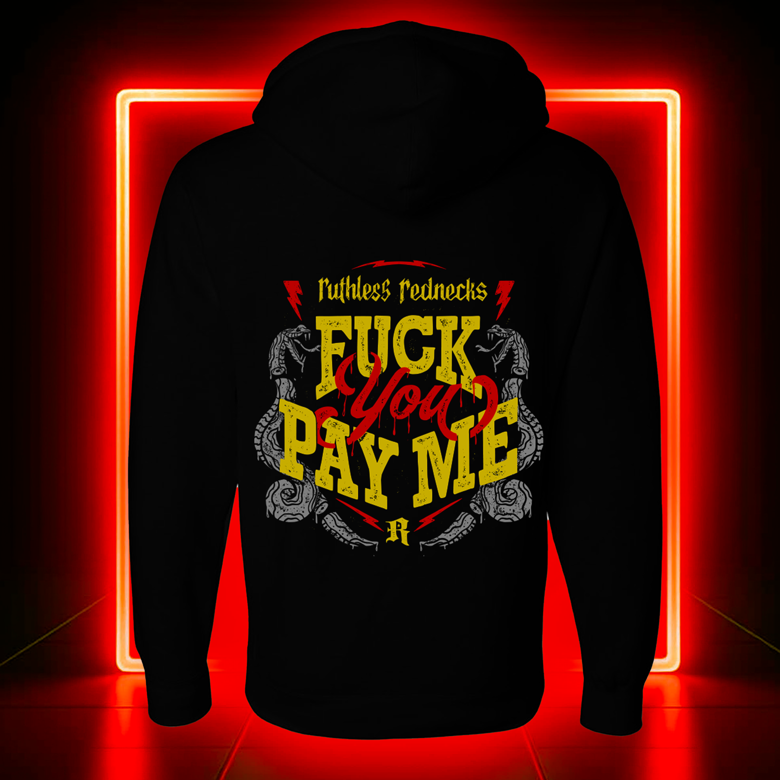 Pay Your Dues - Supercharged 12oz Hoodie Black