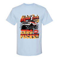 Making Bucks Zero Fucks Straight Axle Short Sleeve Shirt Blue