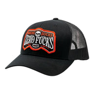 Making Bucks Zero Fucks Creeper Curved Brim Black Hat