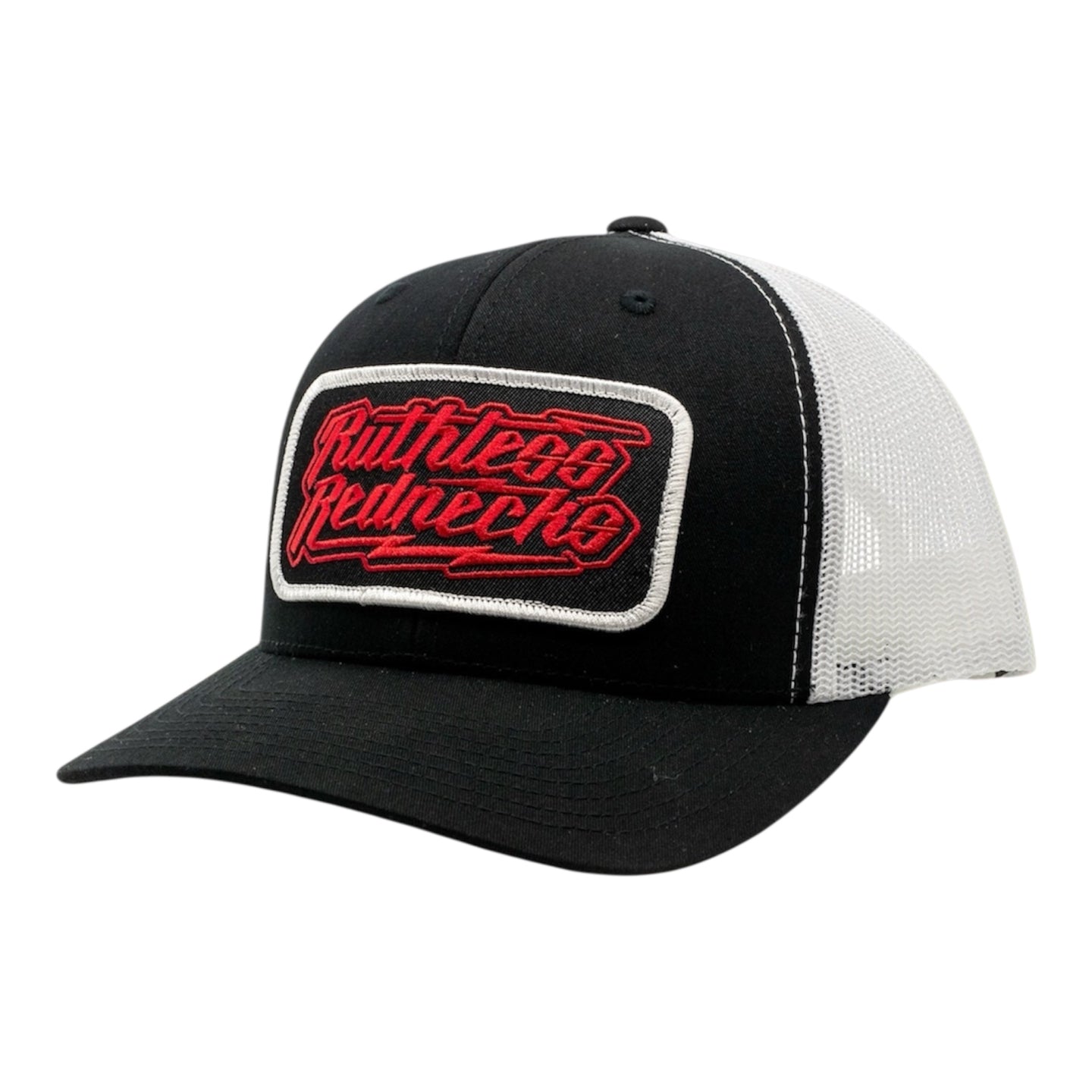 Impact Curved Brim Black-White Hat
