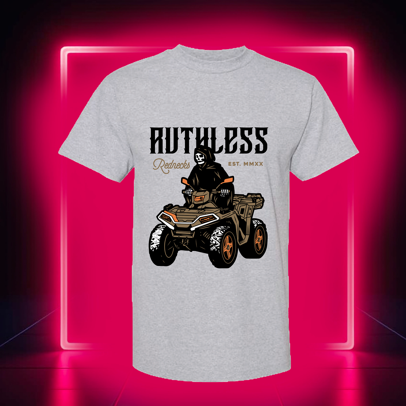 Grim Ripper Short Sleeve Shirt Ash Grey